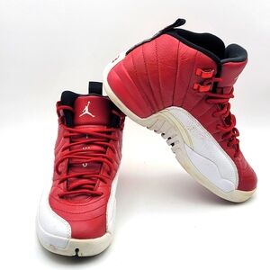 Kids Air Jordan 12 RETRO Gym Red Sneakers‎ SIZE 6.5 Y #1572